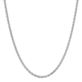24" 1.0mm Adjustable Espiga Chain in Sterling Silver