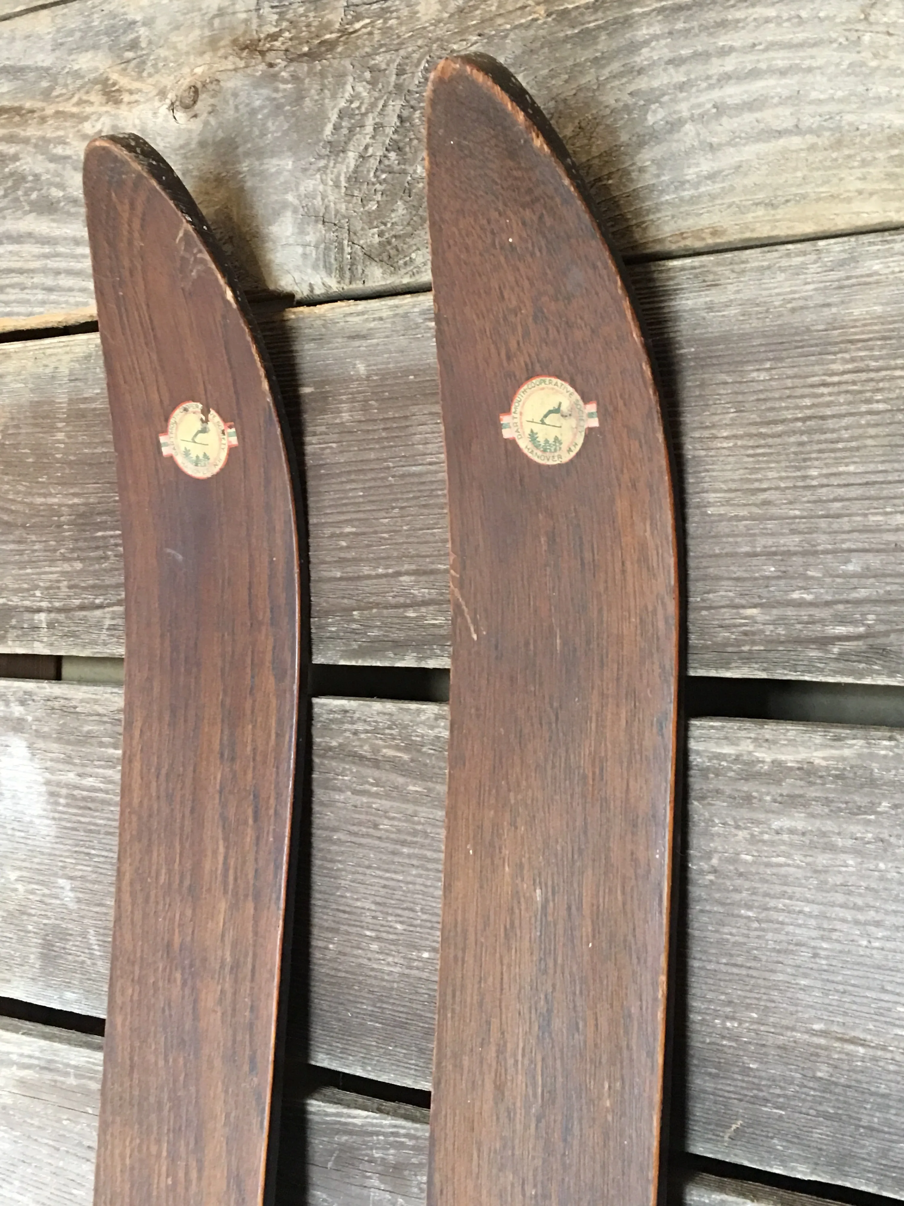 Antique Dartmouth Cooperative Society Skis