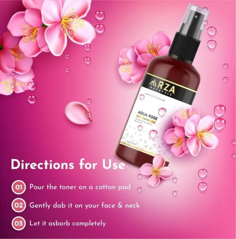 Aqua Rose Toner with Rose Extract for Brightness (100ml)