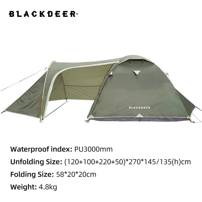 Archeos Backpacking 4 Seasons Tent by Blackdeer (2-3 People Tent) - Ultimate Beach Shelter