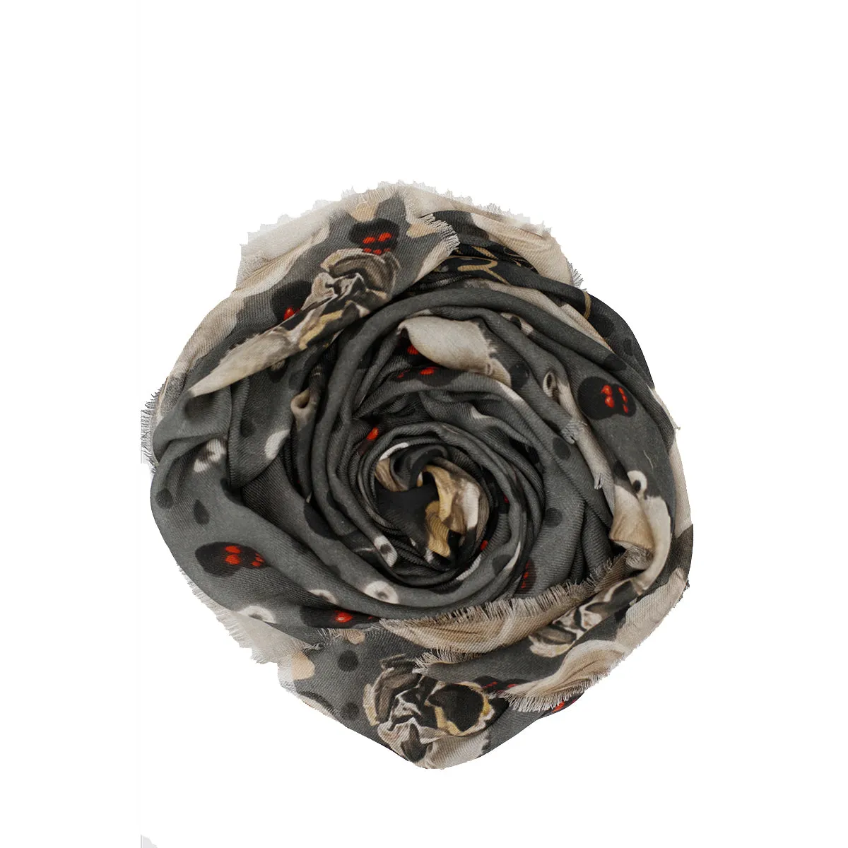 BARE BONES Snapping-Dragon Skull Neckerchief Scarf