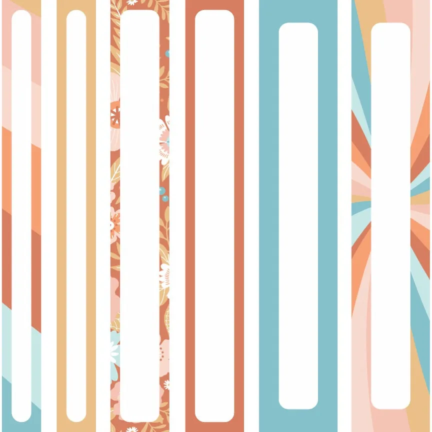 Binder Covers and Spines | Retro Classroom Decor | Good Vibes | UPRINT | Schoolgirl Style