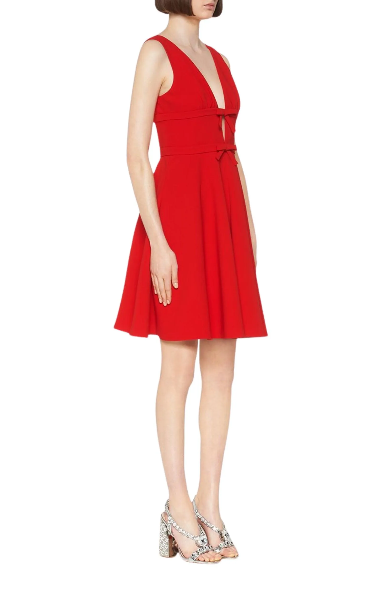 Bow-embellished Cady Dress