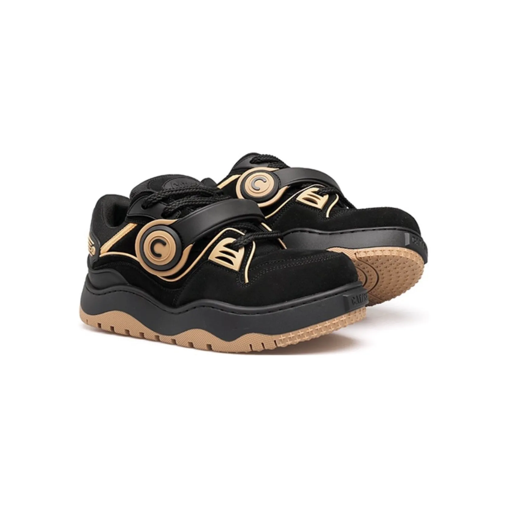 Cat & Sofa Headphone Shoes 'Black Gum'