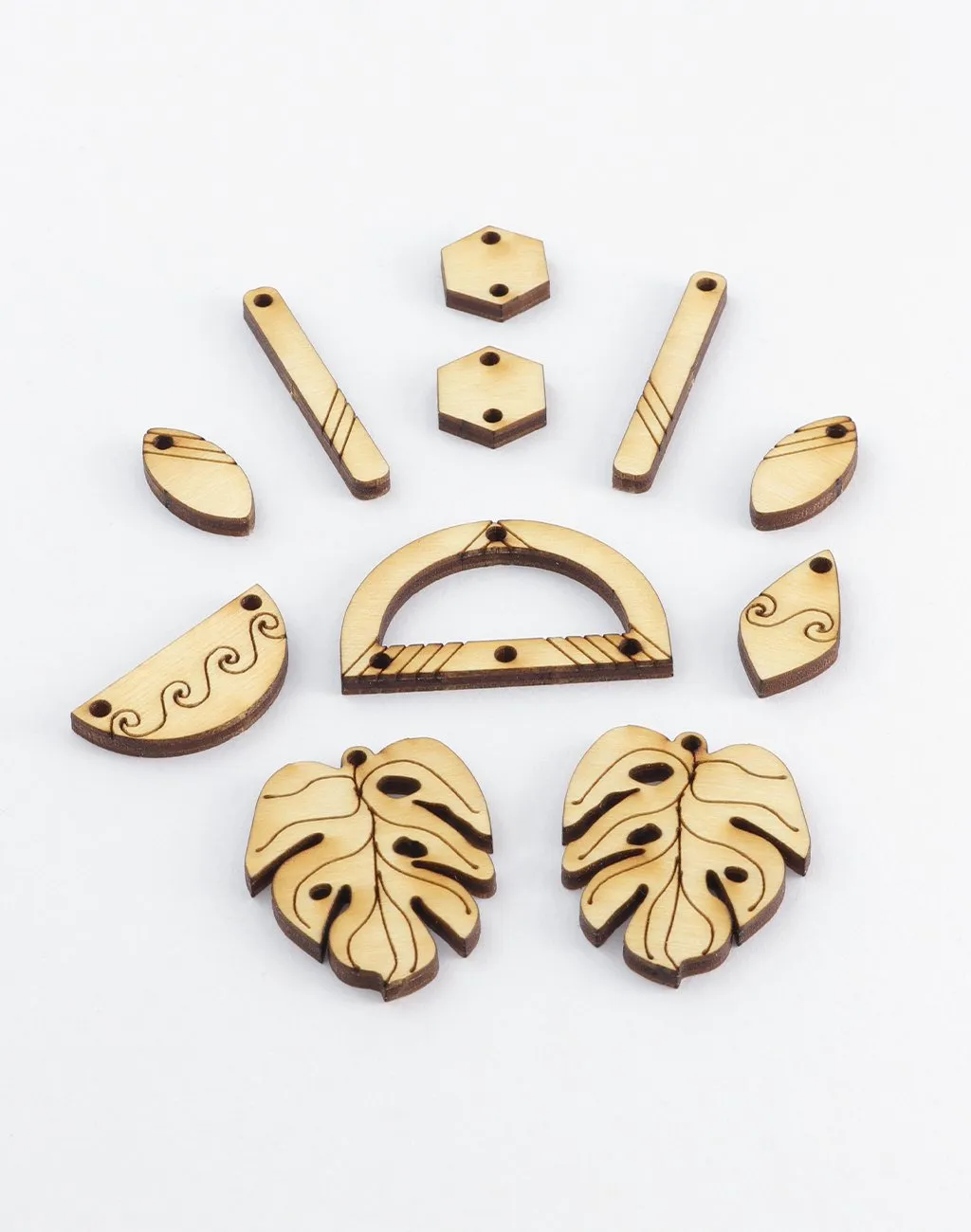 Coastal Foliage, Jewelry Pop Outs (1 panel, 11pcs/ea)