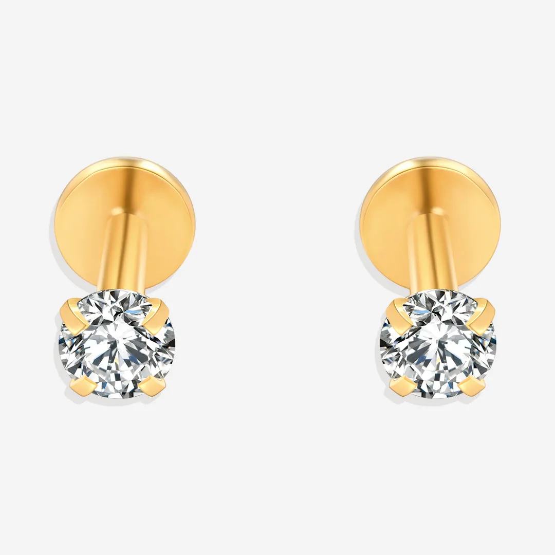 Crystal Sleeper Earrings | 18g