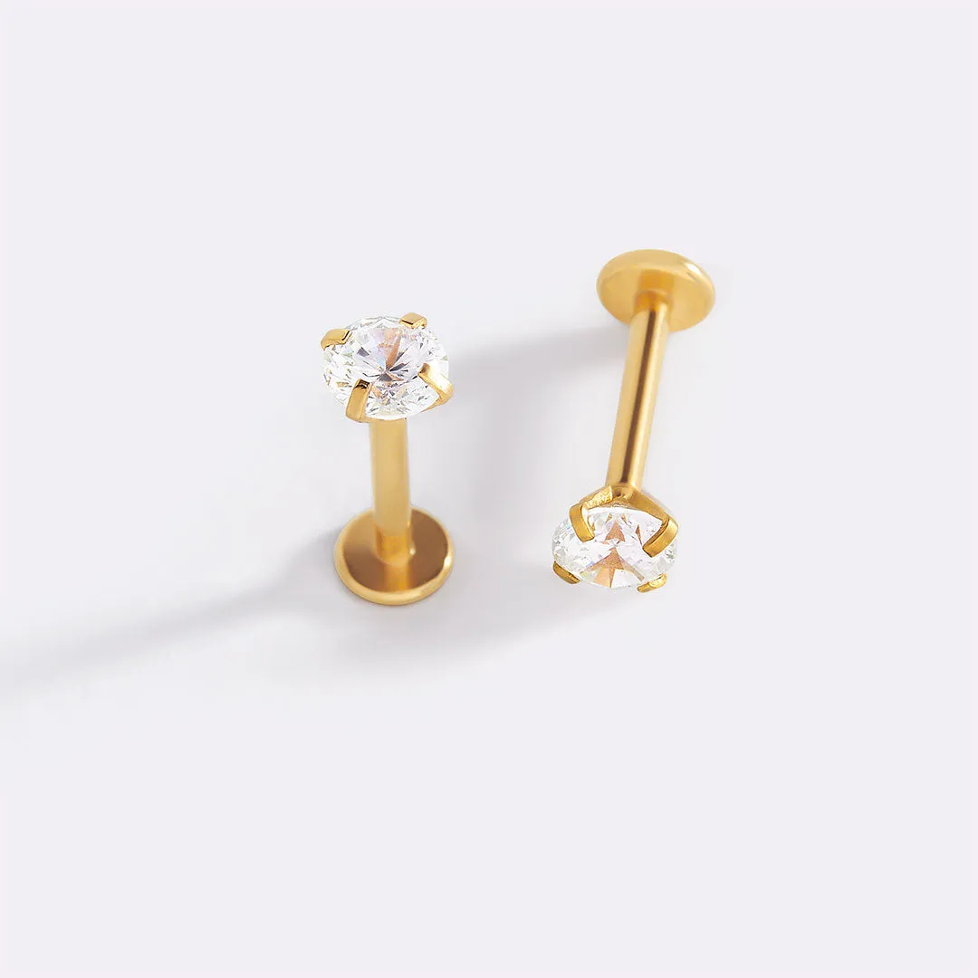 Crystal Sleeper Earrings | 18g