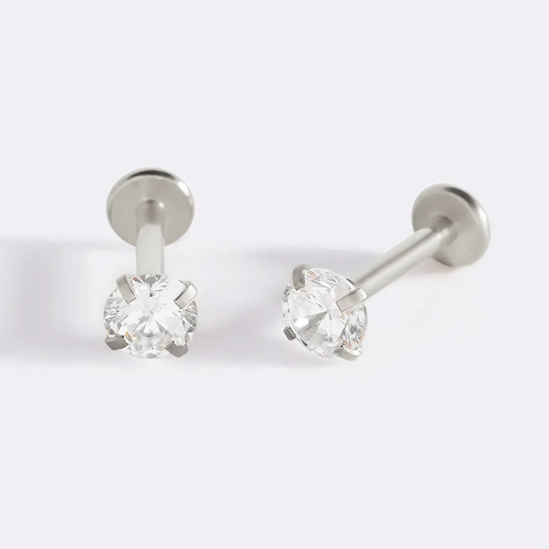 Crystal Sleeper Earrings | 18g