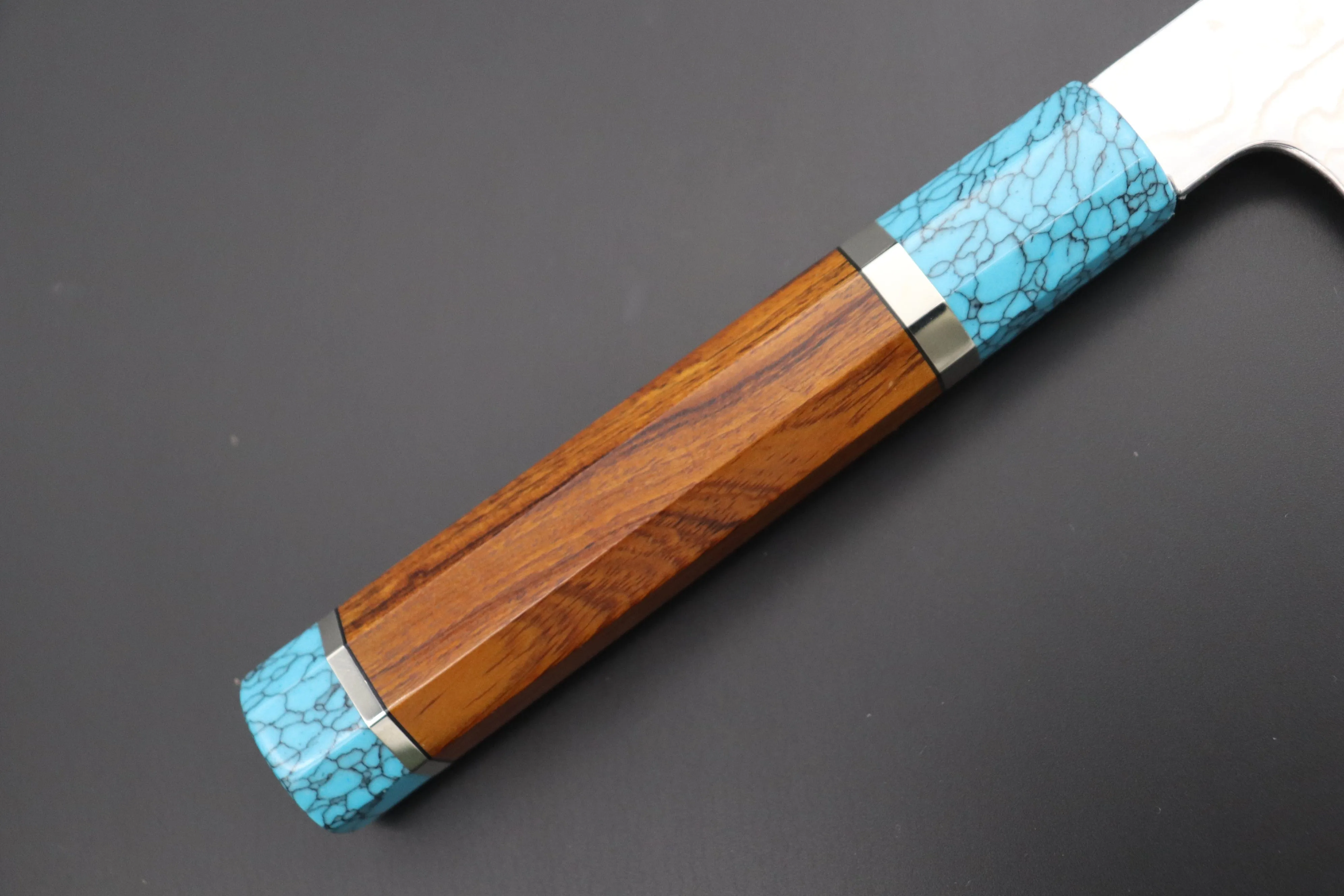 Custom Limited Edition, Sukenari ZDP-189 Nickel Damascus Wa Gyuto 270mm (10.6 inch, SCL-361)