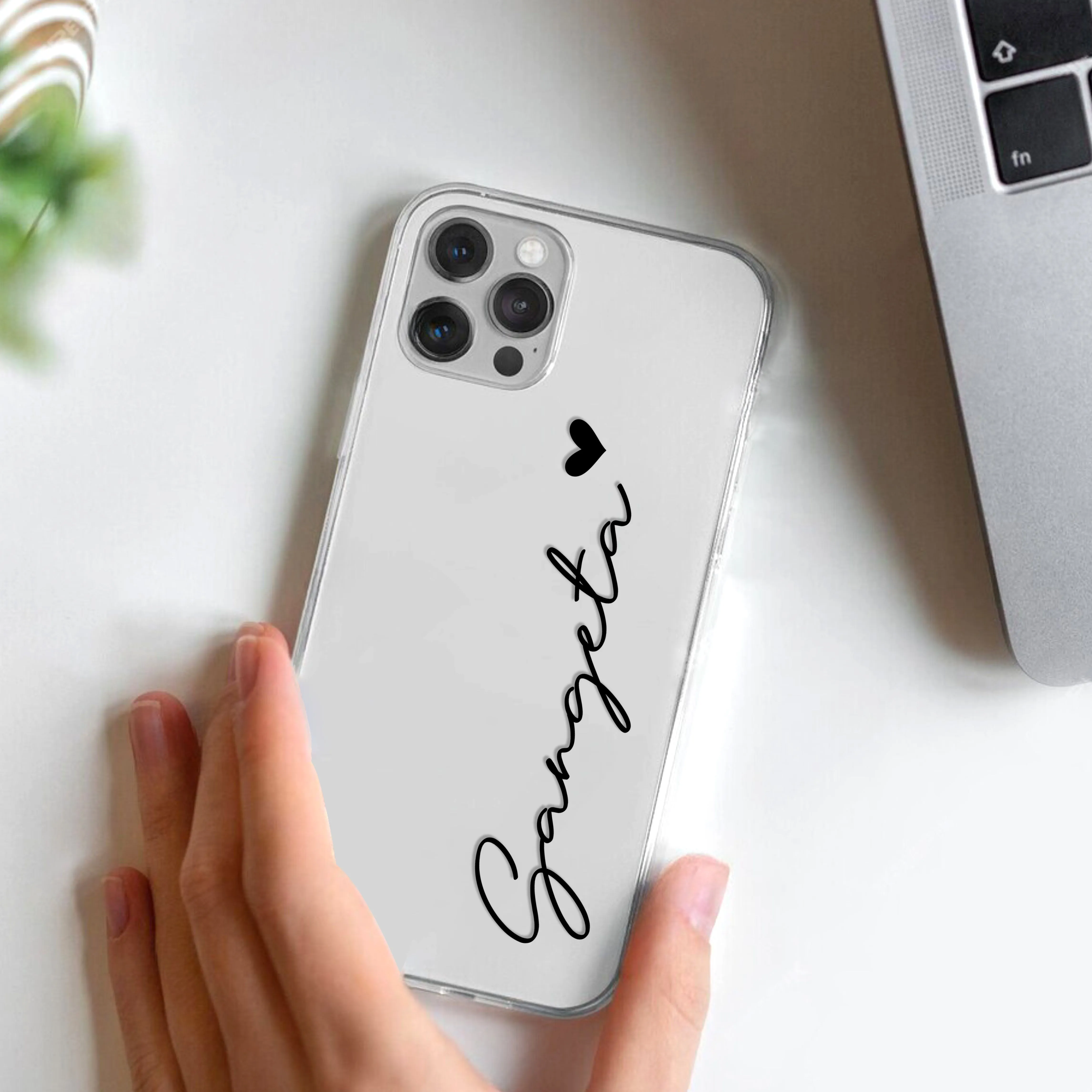 Customize Name Transparent Silicon Case For Motorola