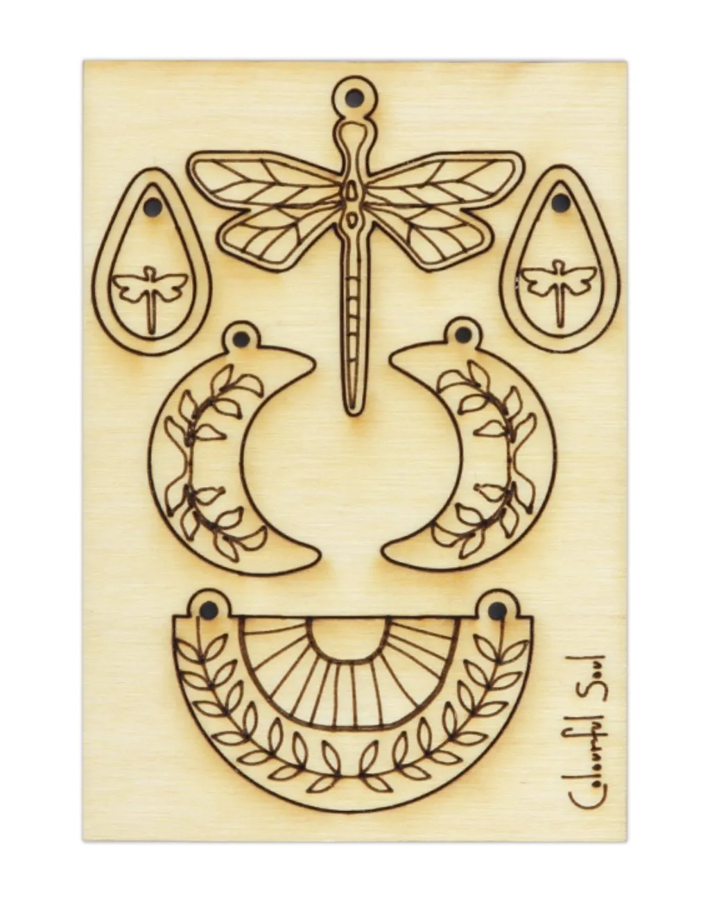 Dragonfly Sun, Jewelry Pop Outs (1 panel, 8pcs/ea)