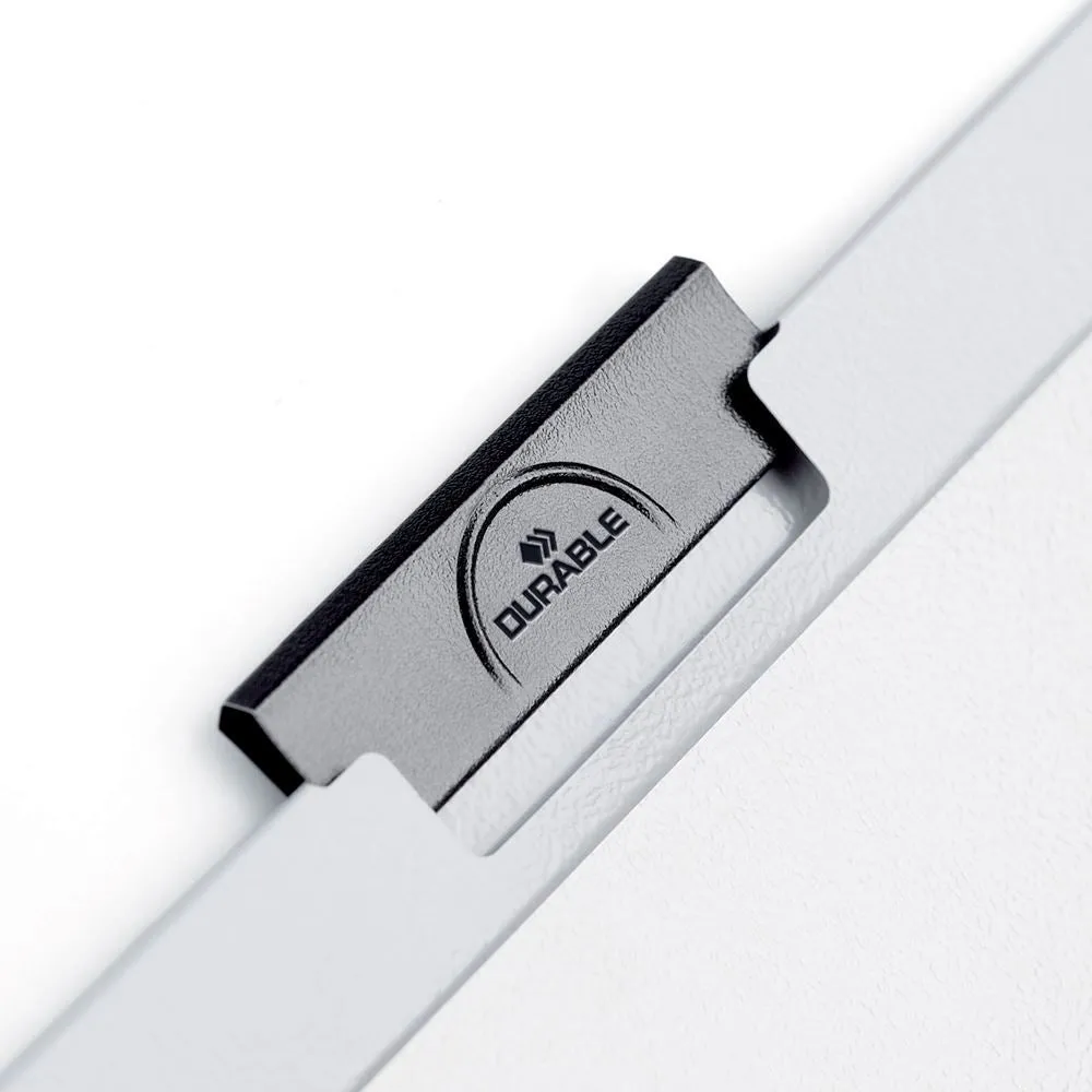 Durable DURACLIP 60 Sheet Document Metal Clip File Folder | 25 Pack | A4 Black