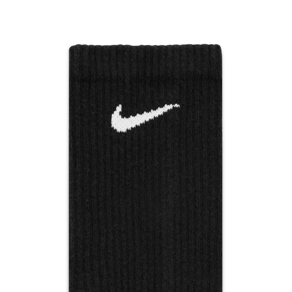 Everyday Plus Cushioned Training Crew Socks (6 Pairs) 'Black/White'