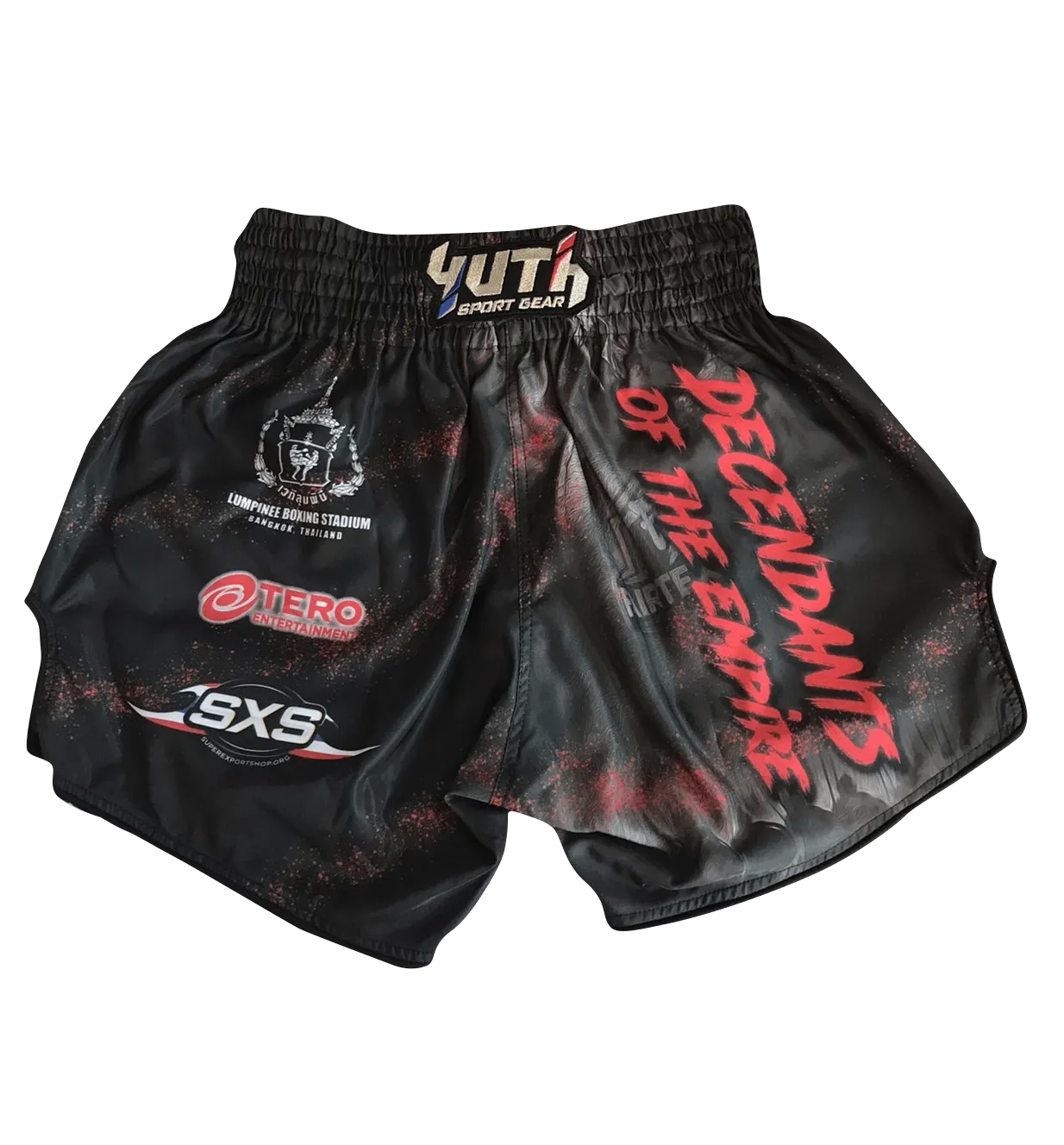 Fairtex fight Promotion shorts Decendants of the Empire Black