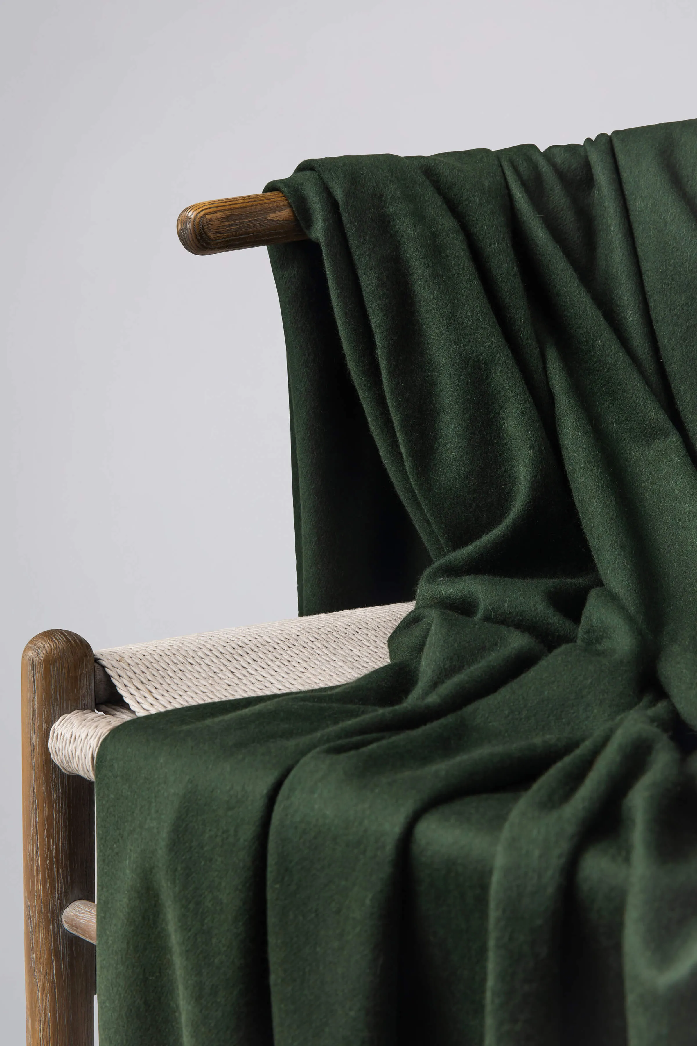 Forest Green Cashmere Throw