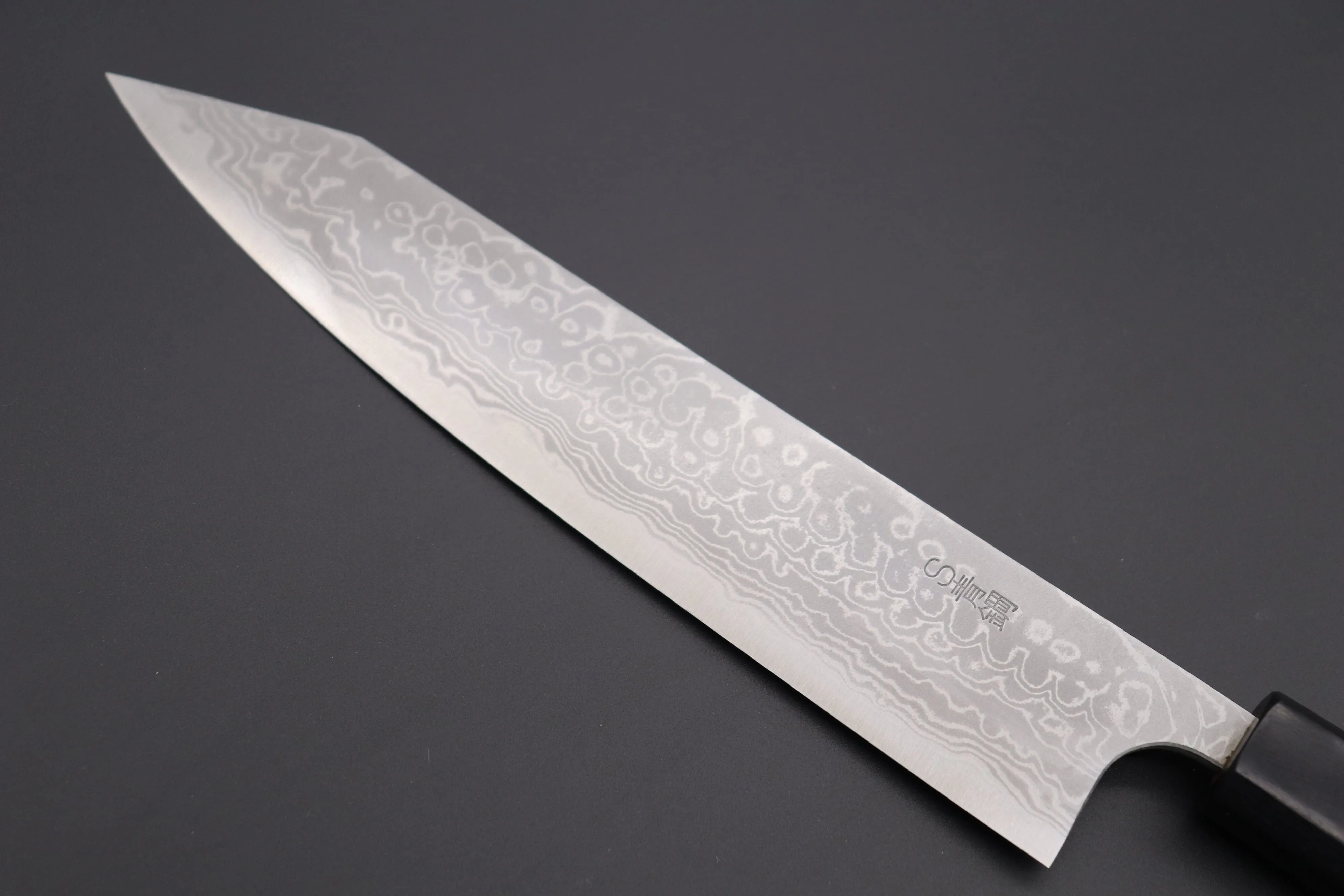 Fu-Rin-Ka-Zan Aogami Super Custom Damascus Series FASD-8W Kiritsuke Gyuto 240mm (9.4 inch, Octagonal Walnut-Wood Handle)