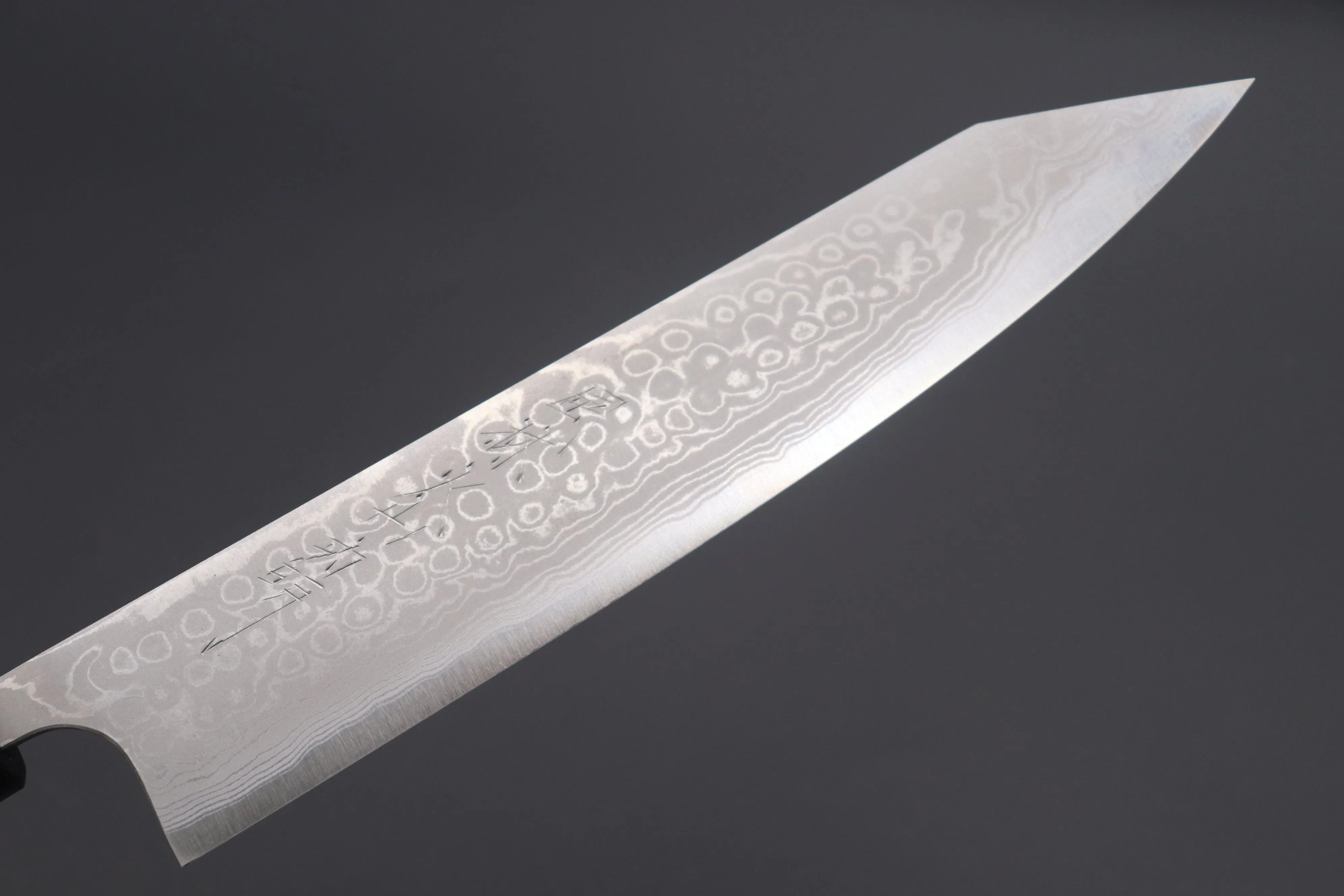 Fu-Rin-Ka-Zan Aogami Super Custom Damascus Series FASD-8W Kiritsuke Gyuto 240mm (9.4 inch, Octagonal Walnut-Wood Handle)