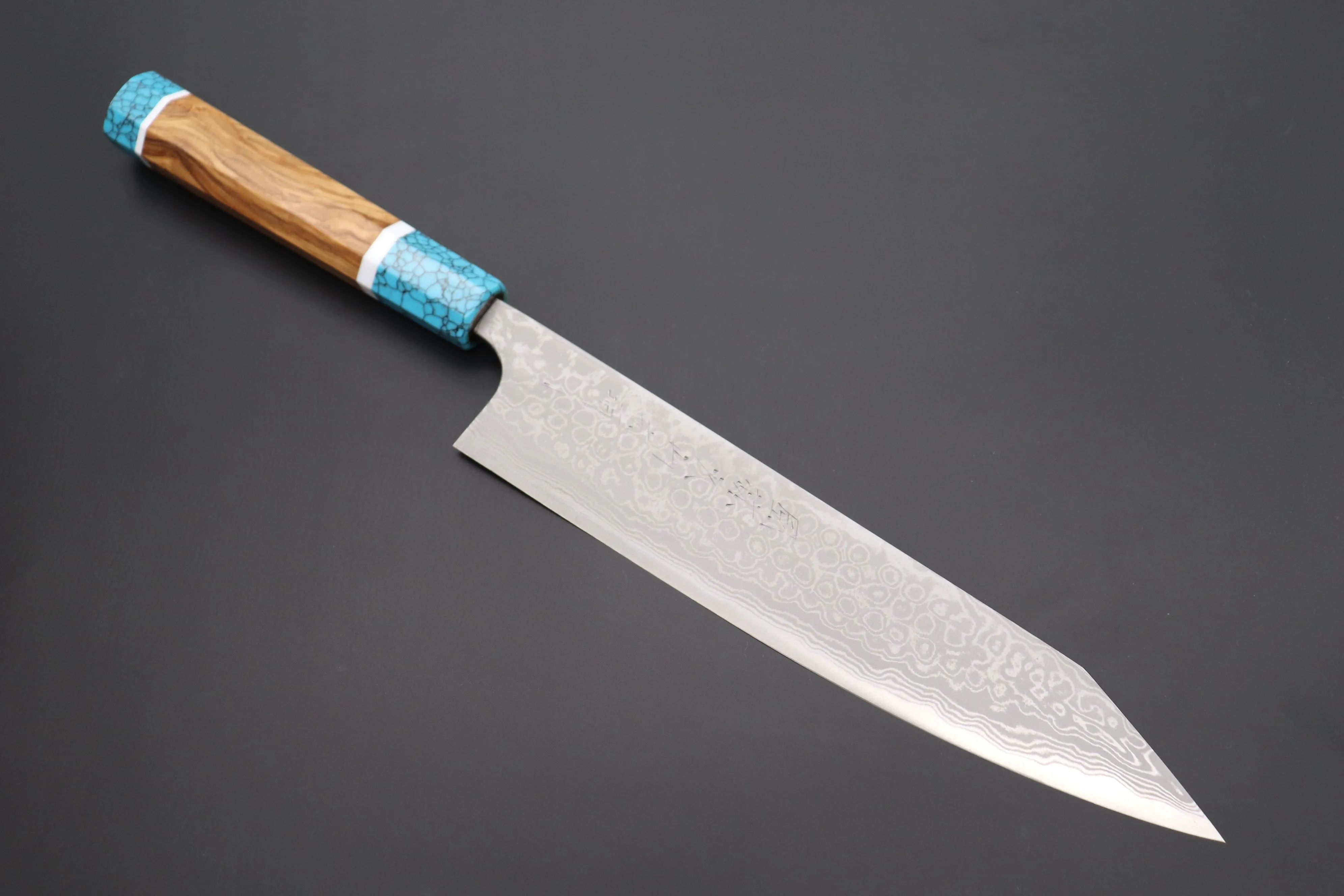 Fu-Rin-Ka-Zan YUTAKA 豊佳 Series Aogami Super Custom Damascus Edition FASYP-35 Kiritsuke Gyuto 240mm (9.4 inch)