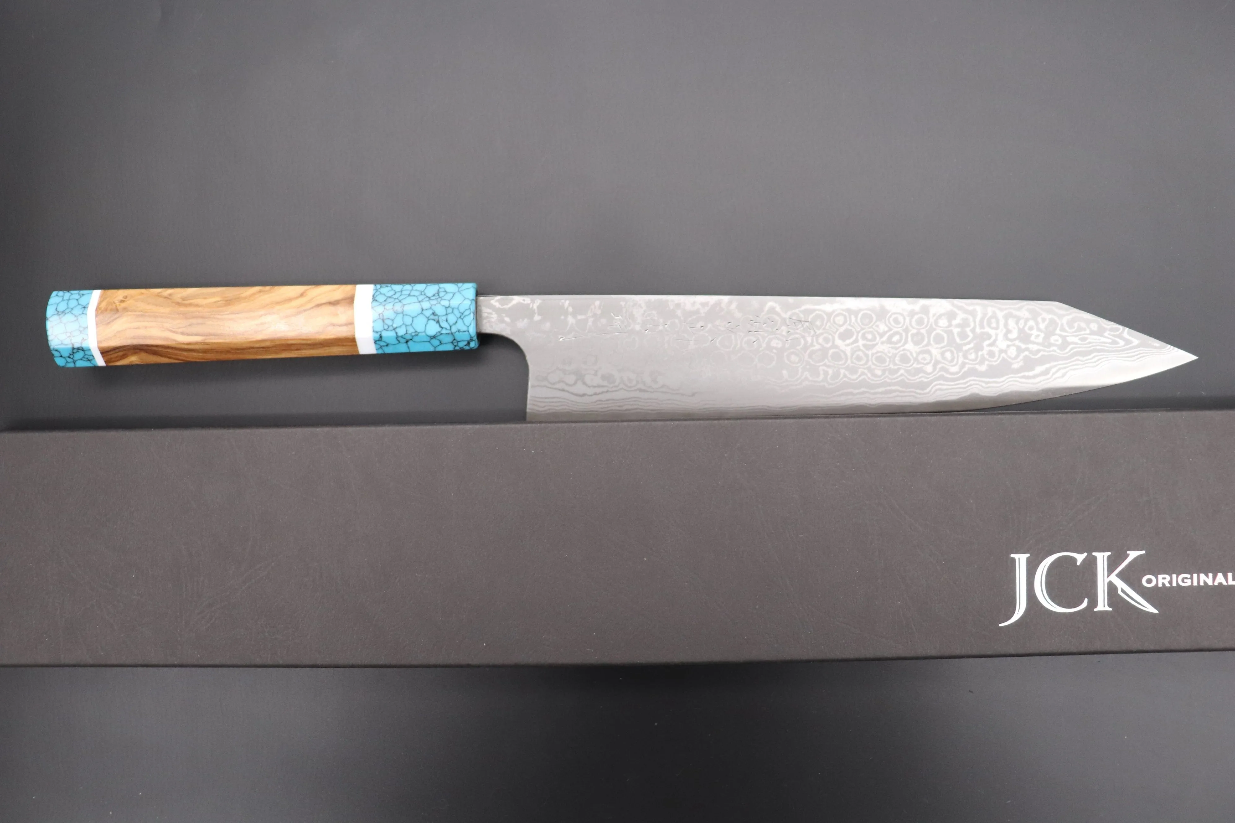 Fu-Rin-Ka-Zan YUTAKA 豊佳 Series Aogami Super Custom Damascus Edition FASYP-35 Kiritsuke Gyuto 240mm (9.4 inch)