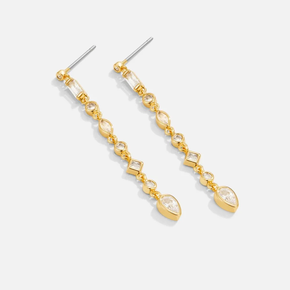 Gianna Gold Crystal Drop Earrings