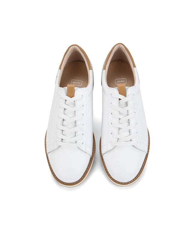 Giclee Unisex Classy Daily Prayer Premium Leather Golf Shoes - White