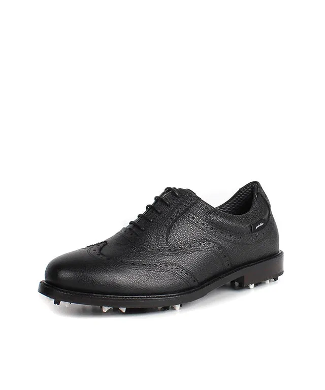 Giclee Unisex Classy Premium Leather Golf Shoes- Black