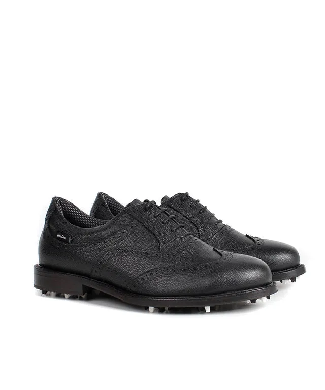 Giclee Unisex Classy Premium Leather Golf Shoes- Black