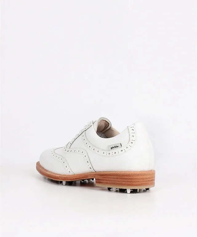 Giclee Unisex Classy Premium Leather Golf Shoes - White
