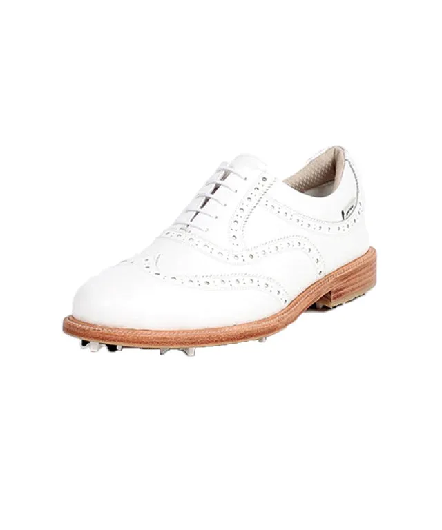 Giclee Unisex Classy Premium Leather Golf Shoes - White