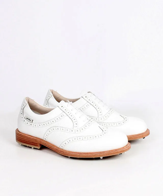 Giclee Unisex Classy Premium Leather Golf Shoes - White