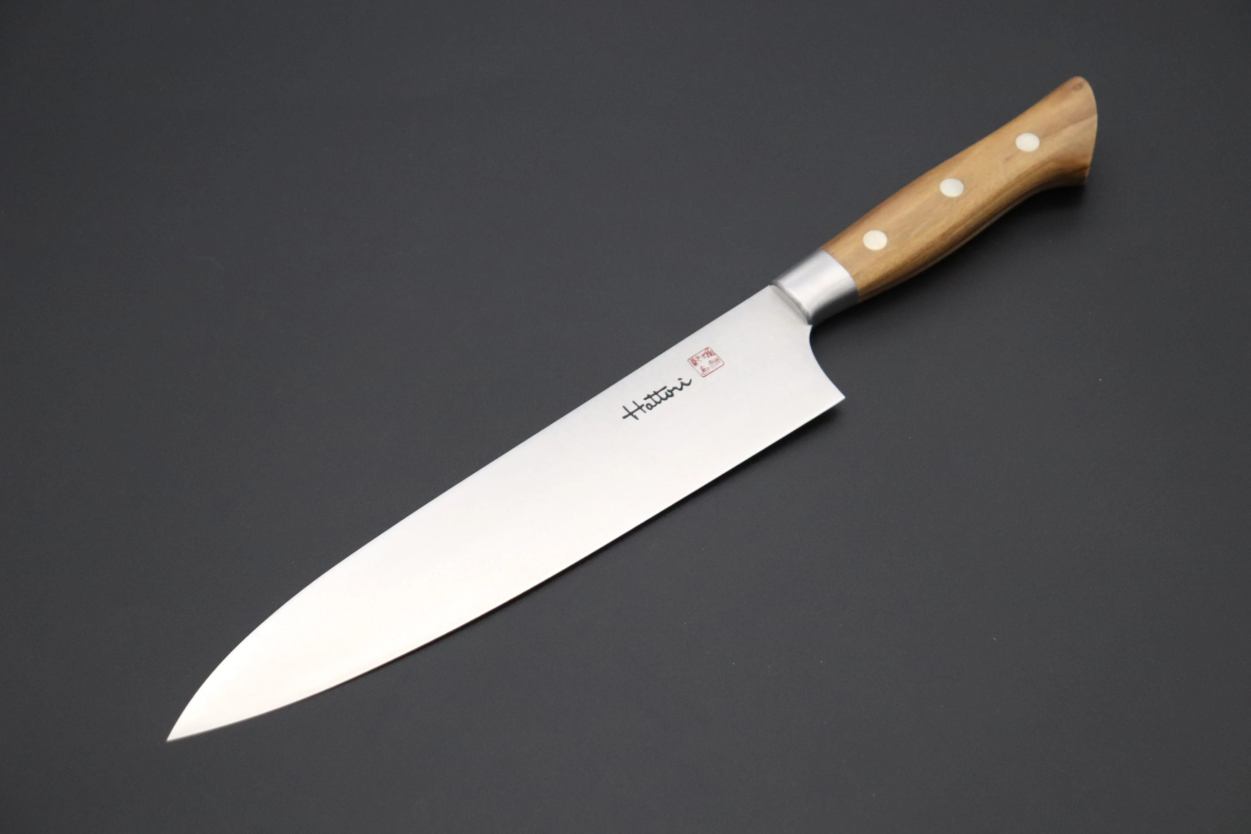 Hattori Forums FH Series Gyuto  (210mm and 240mm, 2 Sizes, Olive Wood Handle)