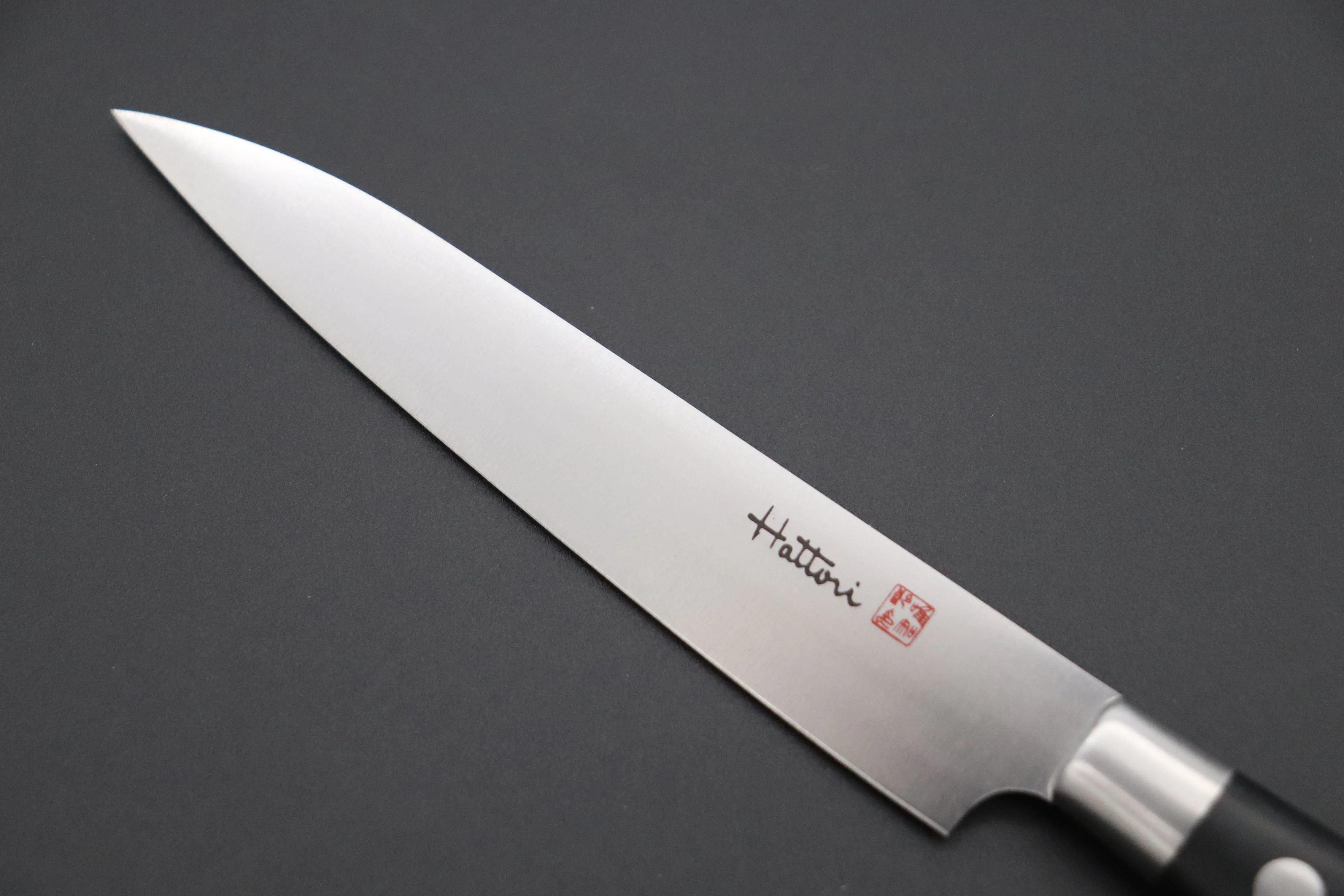 Hattori Forums FH Series Petty (120mm and 150mm, Black Linen Micarta Handle)