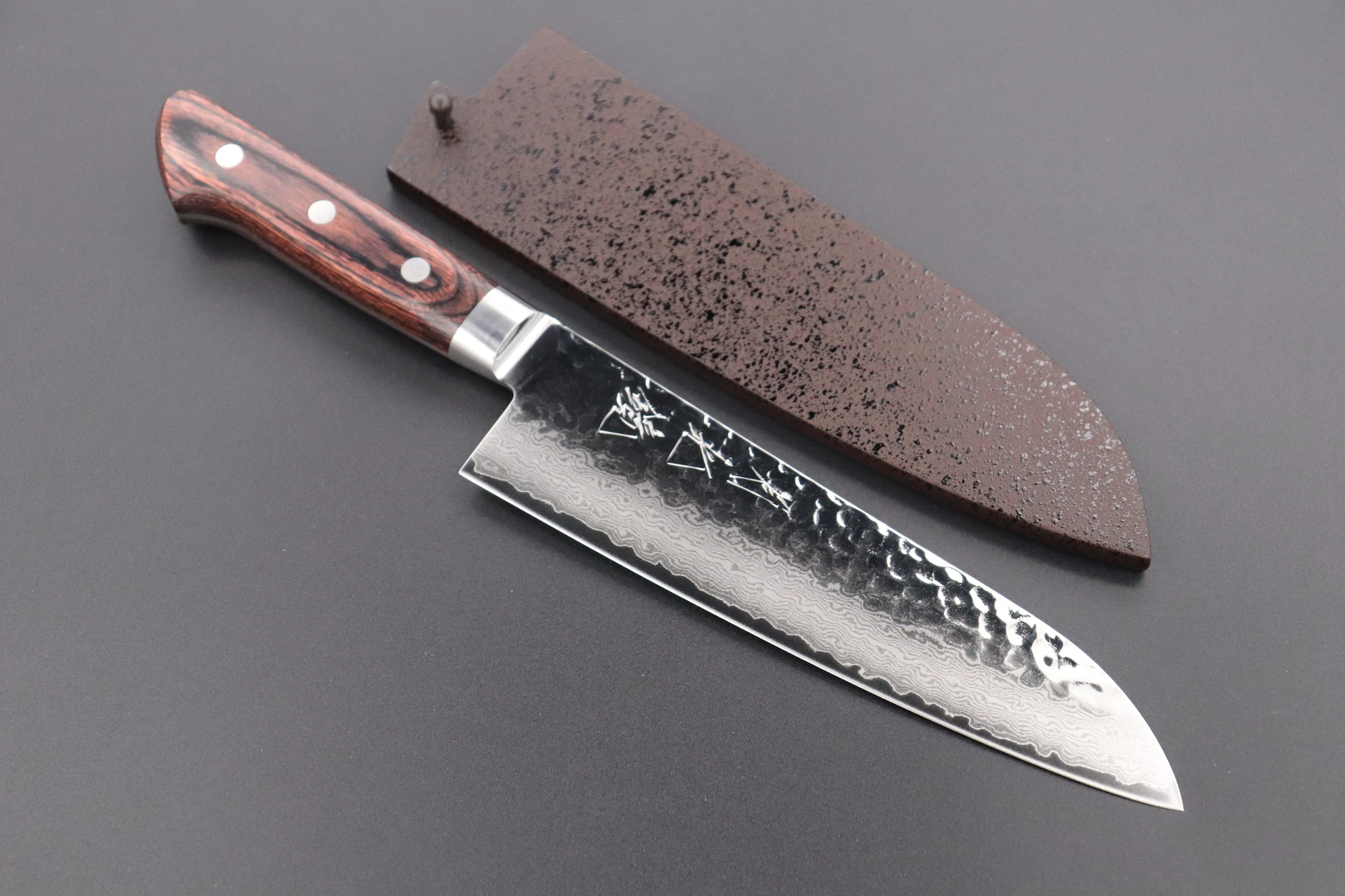 JCK Natures ”Gekko Kagami” Santoku 180mm (7 inch)