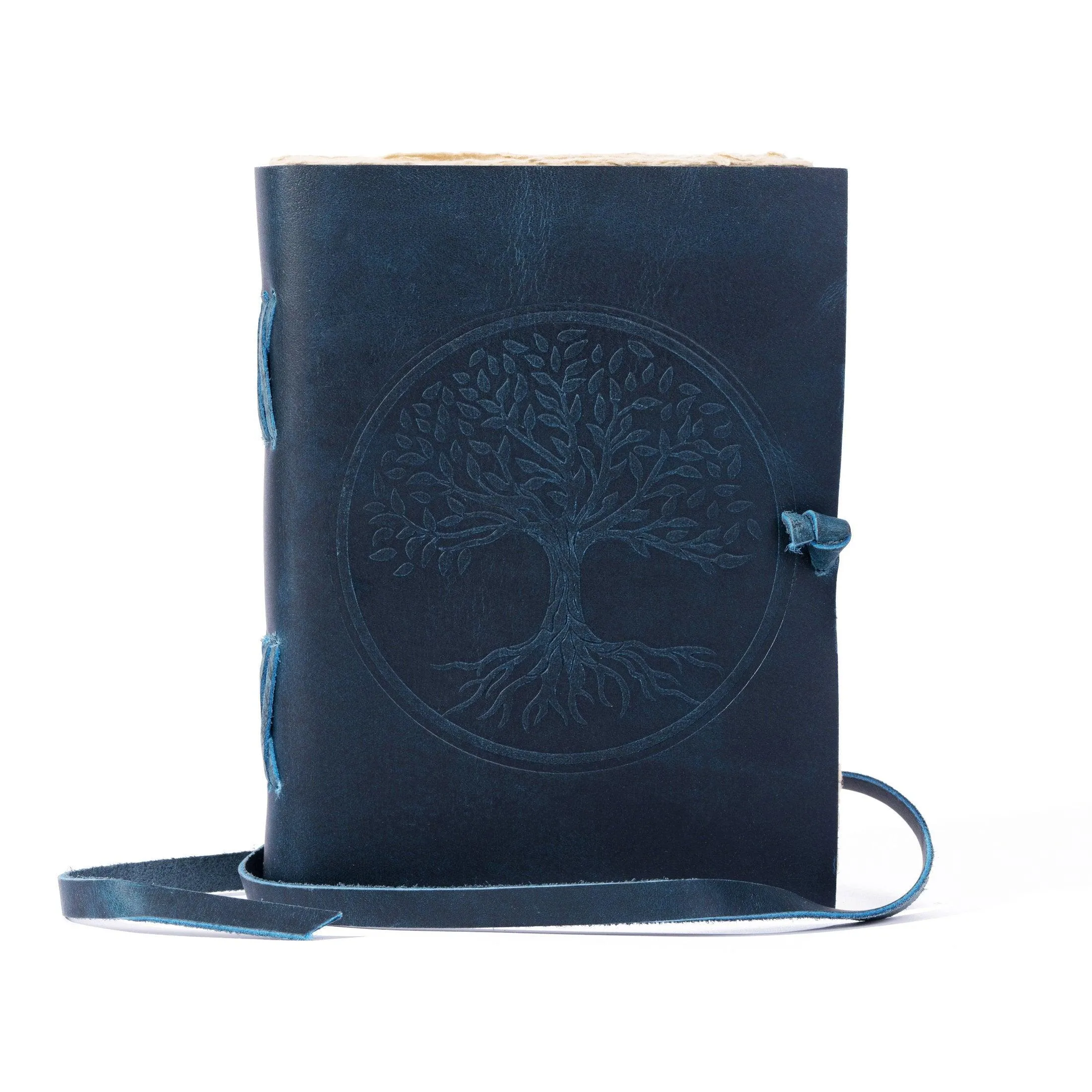 Leather Journal 8 x 6-inch Antique Handmade Lined Deckle Edge Vintage Paper Tree of Life Leather Journal/Writing Notebook Diary Men & Women, Writing pad Gift for Artist, Sketch