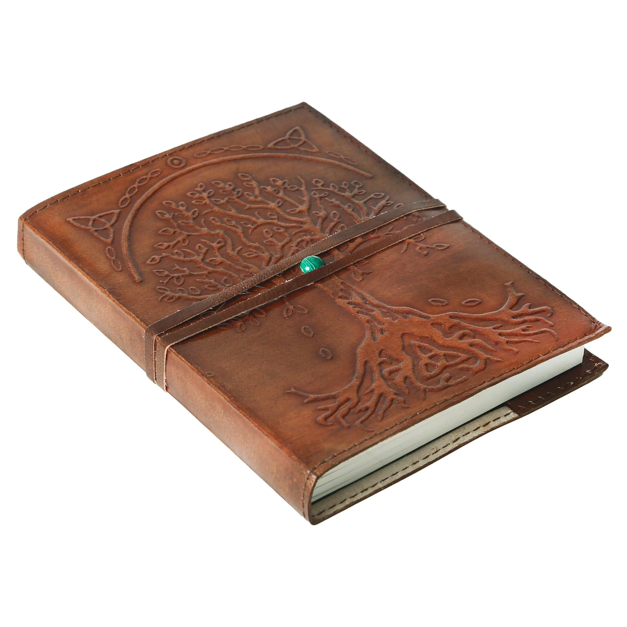 Leather Journal Refillable Lined Paper Tree of Life Handmade Leather Journal/Writing Notebook Diary/Bound Daily Notepad for Men & Women Medium, Writing pad Gift for Artist, Sketch (8x6 brown)