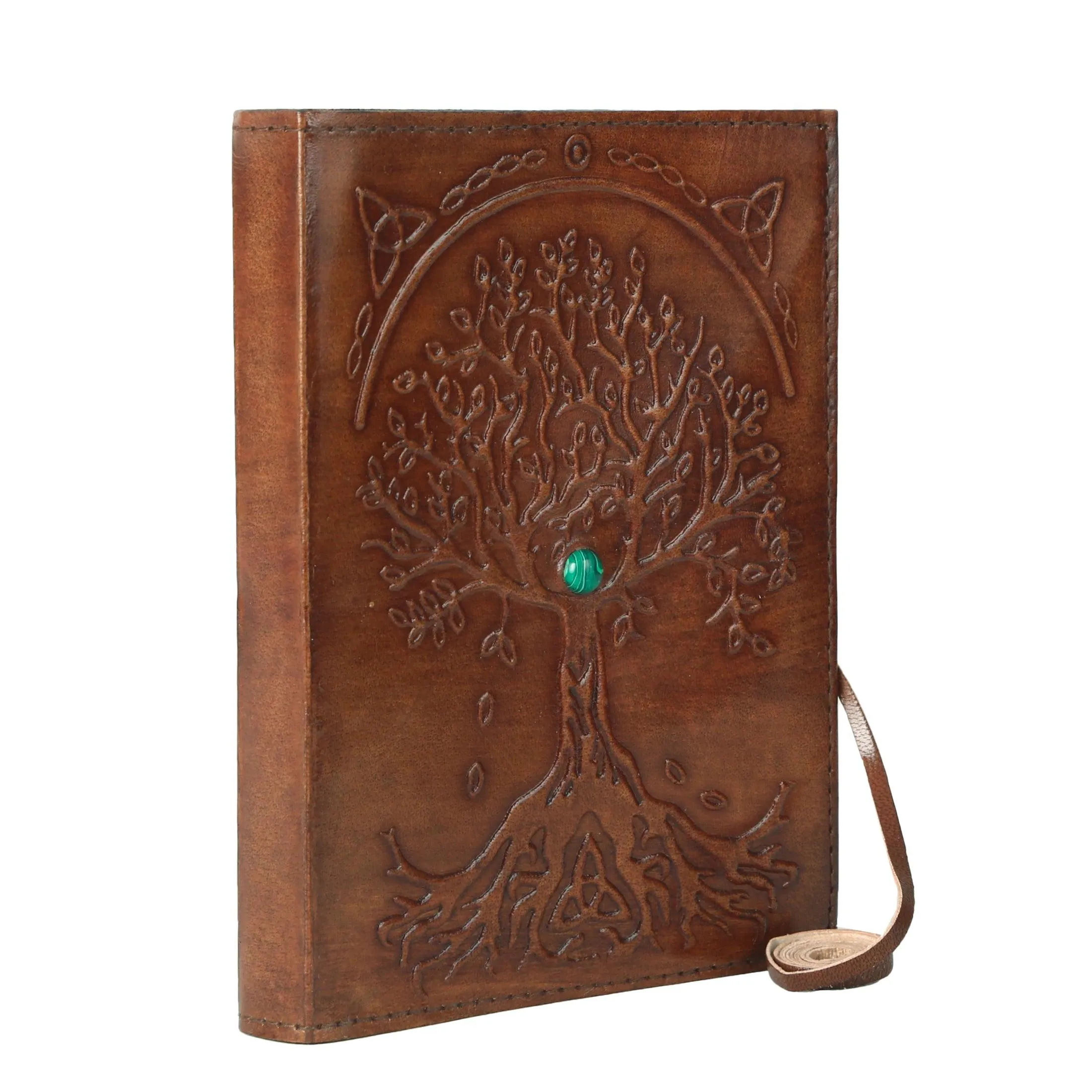 Leather Journal Refillable Lined Paper Tree of Life Handmade Leather Journal/Writing Notebook Diary/Bound Daily Notepad for Men & Women Medium, Writing pad Gift for Artist, Sketch (8x6 brown)