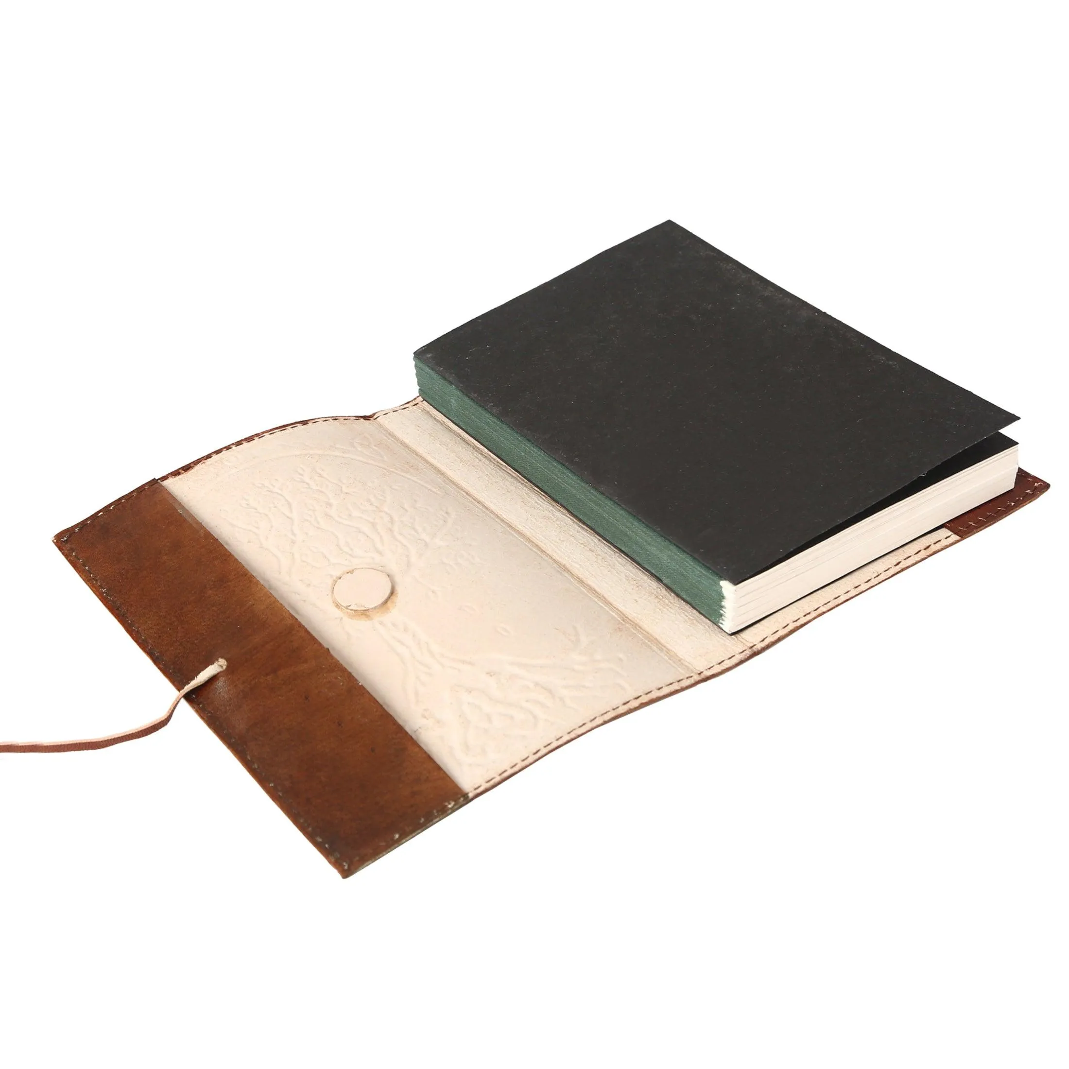 Leather Journal Refillable Lined Paper Tree of Life Handmade Leather Journal/Writing Notebook Diary/Bound Daily Notepad for Men & Women Medium, Writing pad Gift for Artist, Sketch (8x6 brown)