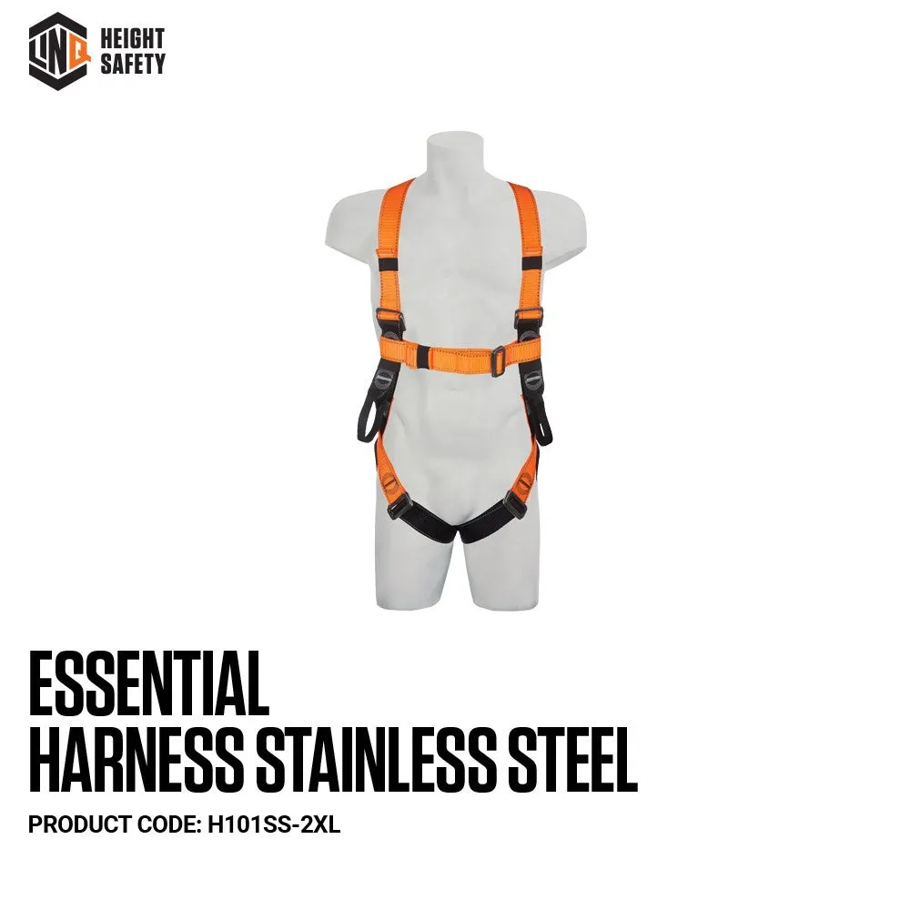 LINQ Essential Harness Stainless Steel (XL-2XL)   H101SS-2XL