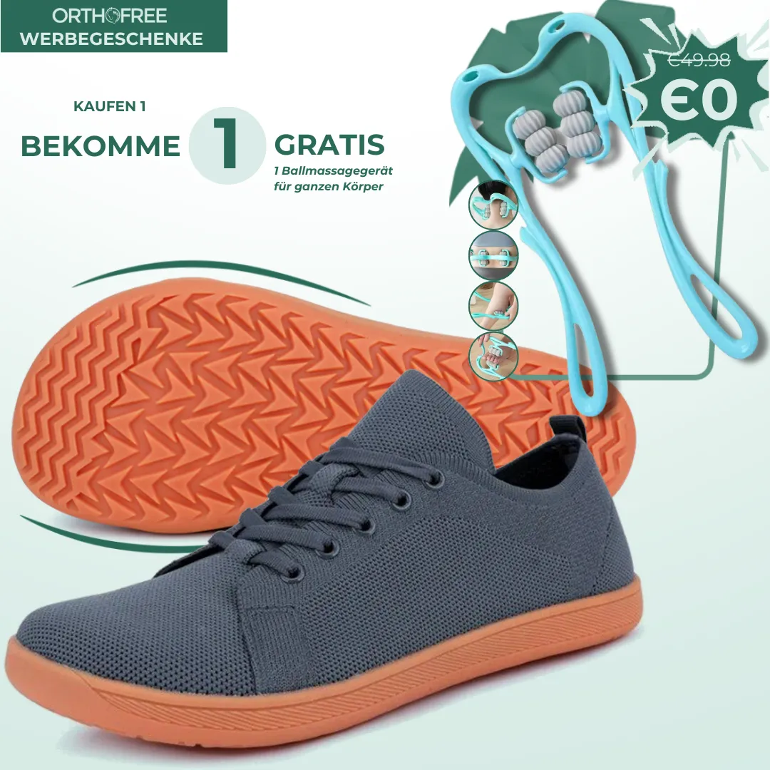 Lorry Vamp Barfuschuhe Knit Grau - Barfuabenteuer und Handmassageglück