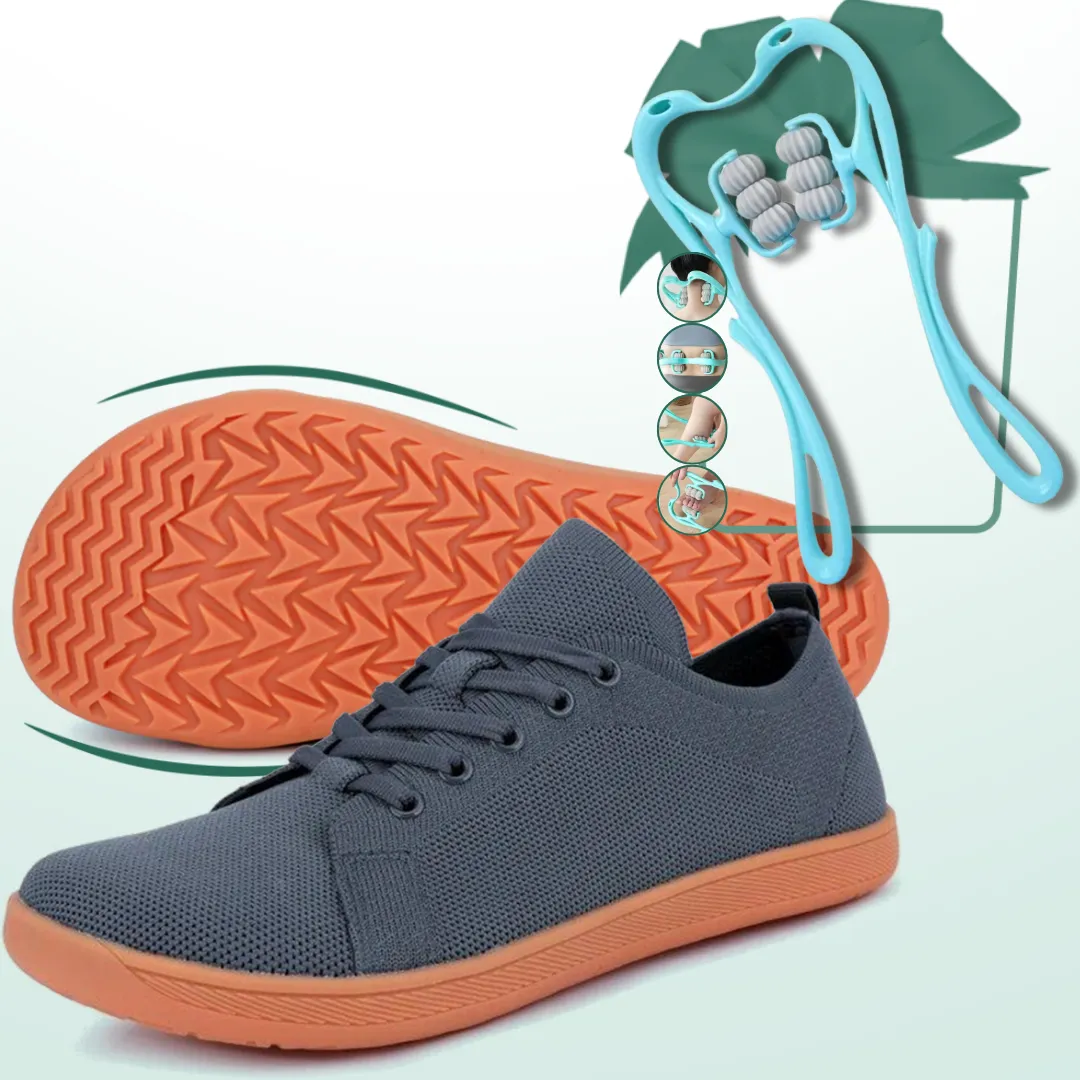 Lorry Vamp Barfuschuhe Knit Grau - Barfuabenteuer und Handmassageglück