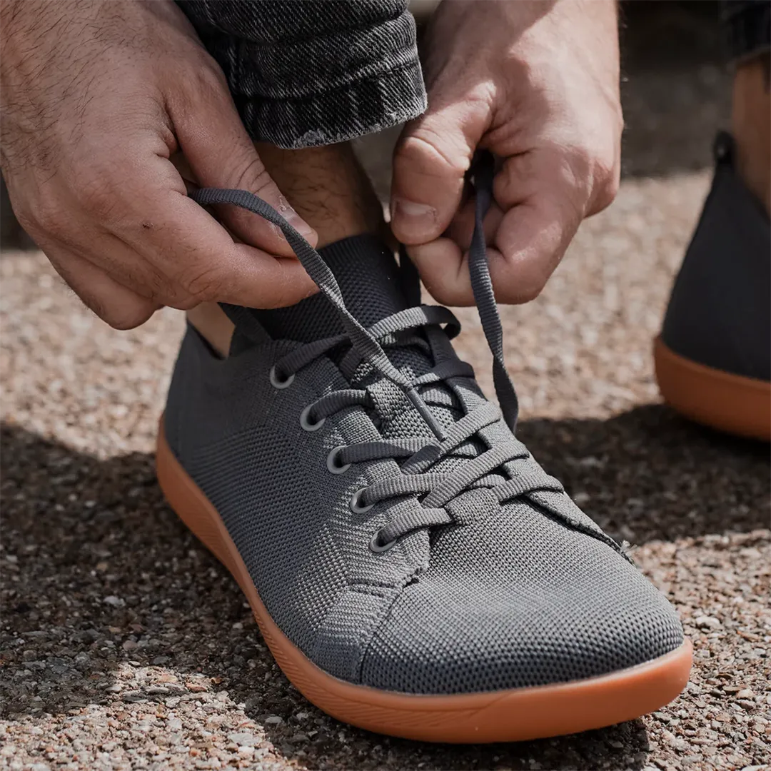 Lorry Vamp Barfuschuhe Knit - Grau