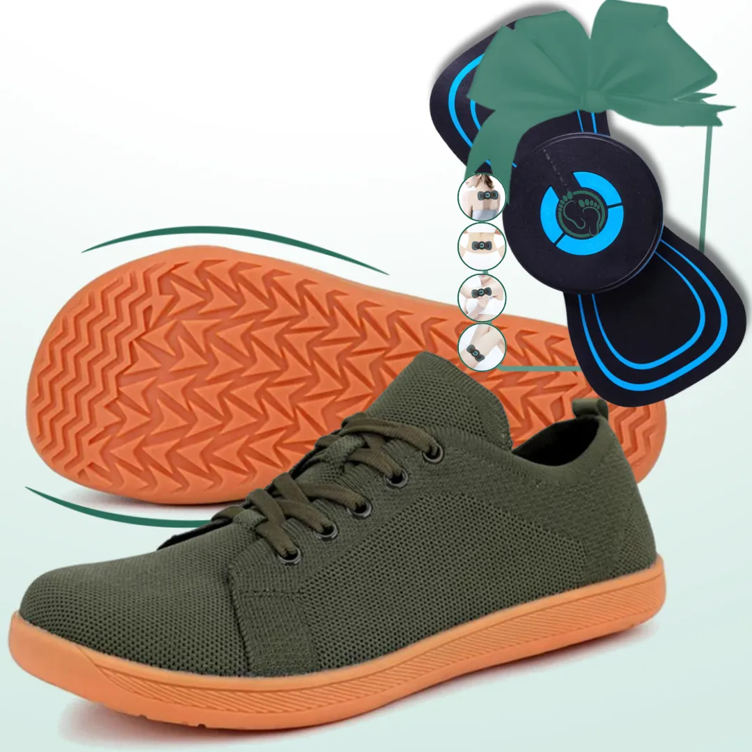 Lorry Vamp Barfuschuhe Knit Grün - Wohlfühlpfad und Massagewunder