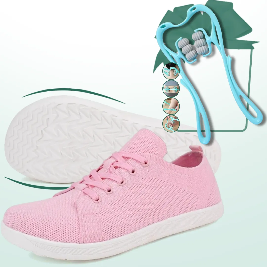 Lorry Vamp Barfuschuhe Knit Rosa - Laufwunder und Handgenuss