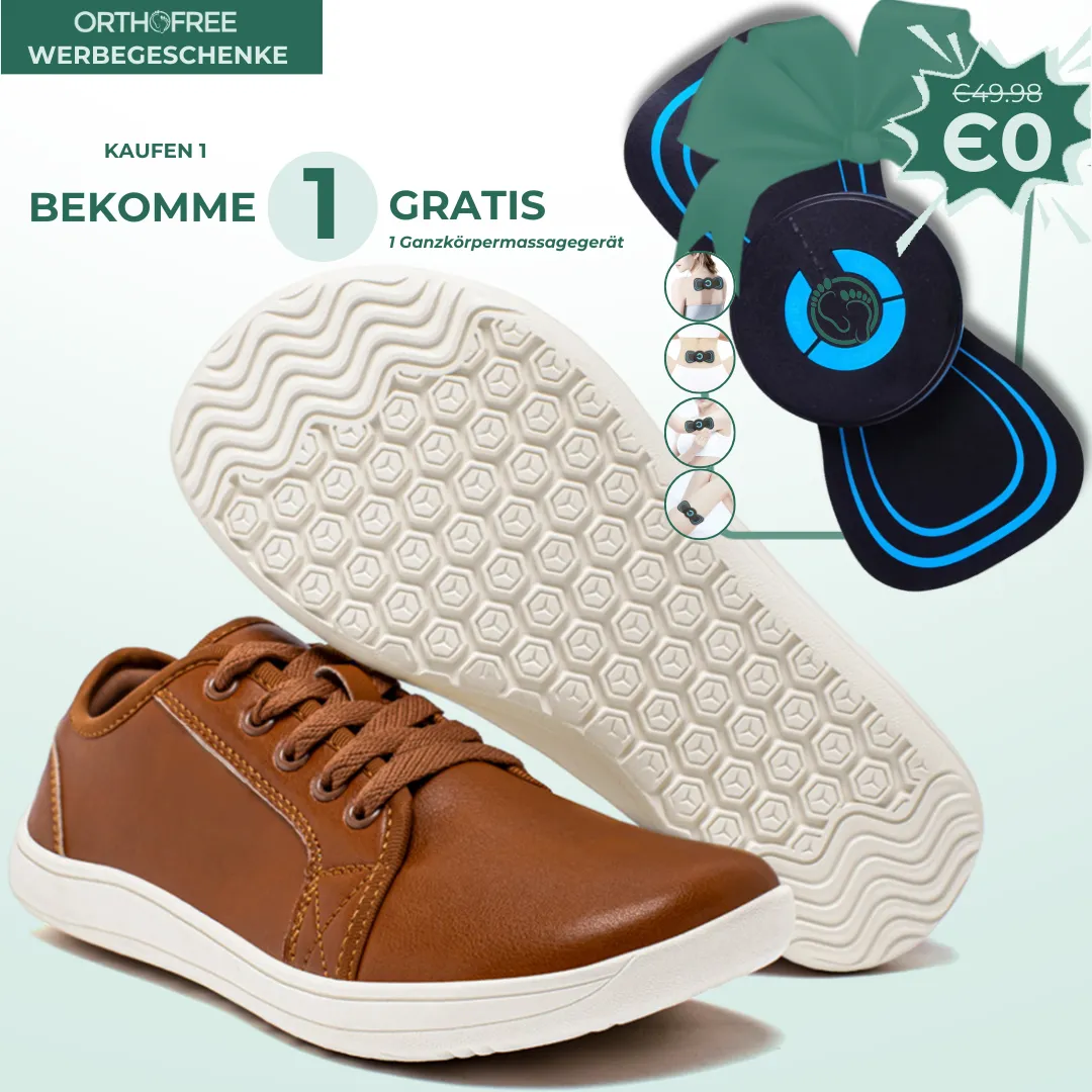 Lorry Vamp Barfuschuhe Leder Braun - Barfu und Massagespektakel