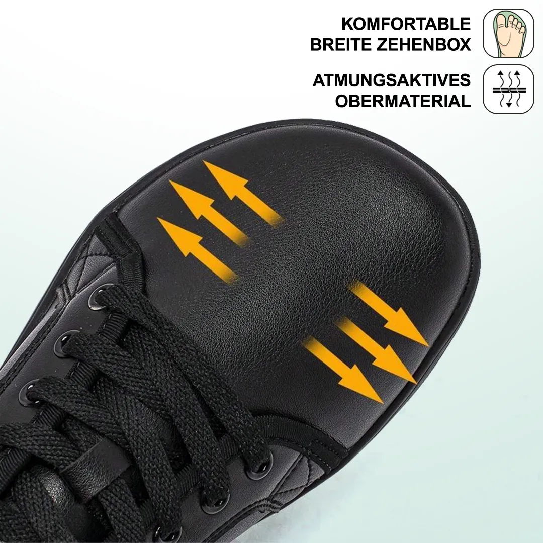 Lorry Vamp Barfuschuhe Leder - Schwarz