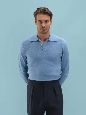Oscar Knit Blue Cashmere