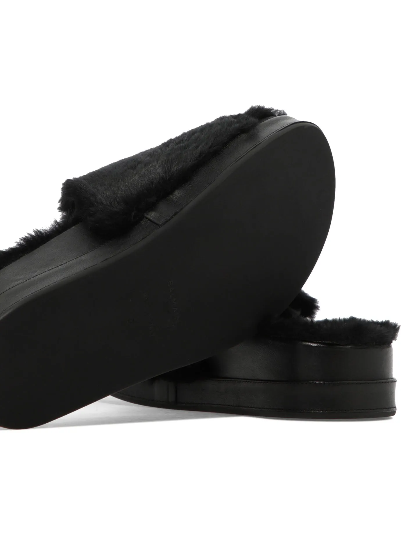 "FAUX FUR TAM" SANDALS