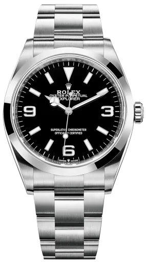 Rolex Explorer Stainless Steel Oyster Perpetual Explorer - Black Dial - Oyster Bracelet 124270