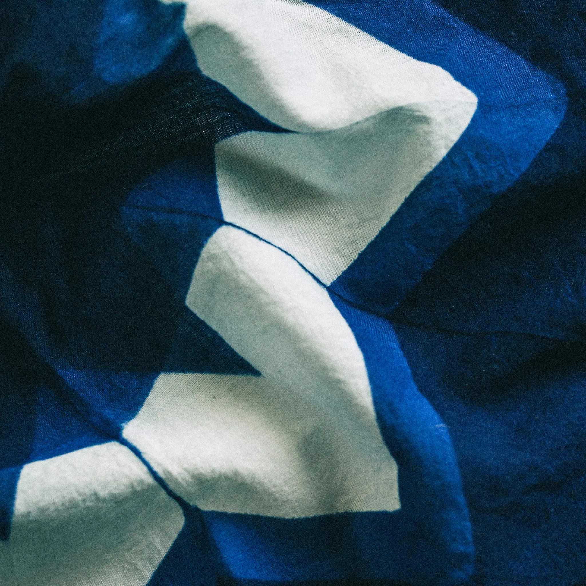 The Bandana in Natural Indigo Geo