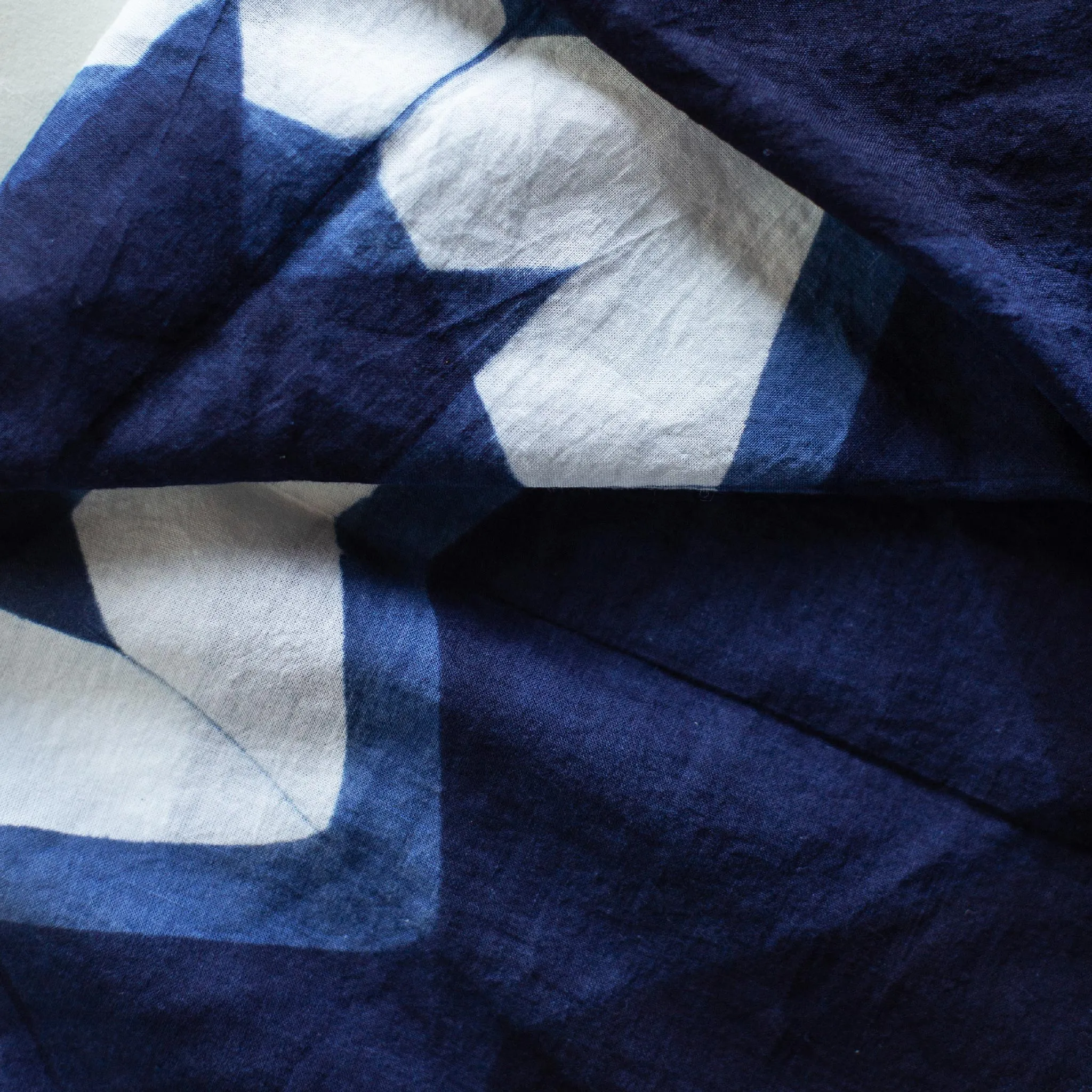 The Bandana in Natural Indigo Geo